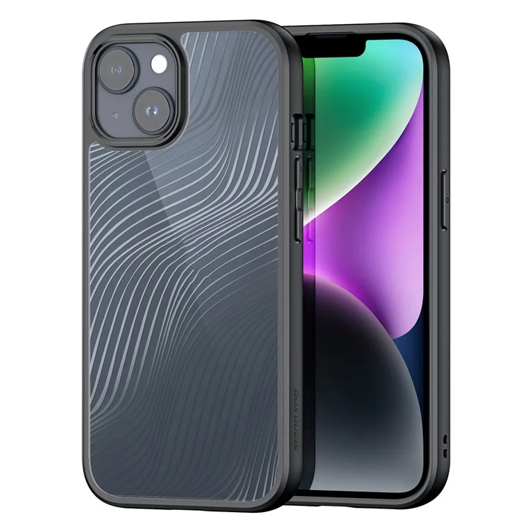 DUX DUCIS Aimo Series for iPhone 15 Matte Phone Case TPU+PC Shockproof Cover (REACH Certification) - Black
