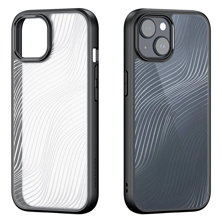 DUX DUCIS Aimo Series for iPhone 15 Matte Phone Case TPU+PC Shockproof Cover (REACH Certification) - Black