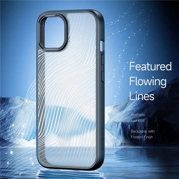 DUX DUCIS Aimo Series for iPhone 15 Matte Phone Case TPU+PC Shockproof Cover (REACH Certification) - Black