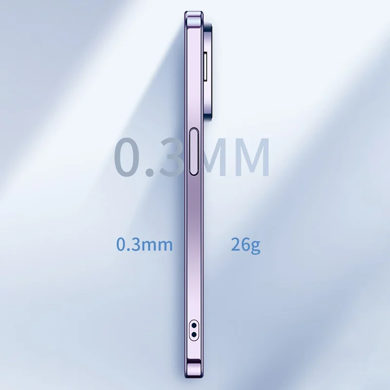 VOERO For iPhone 12 Pro Electroplating TPU Phone Case Glass Camera Film Kickstand Back Cover - Transparent