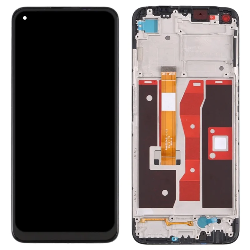 For Oppo A54 4G / A55 Grade C LCD Screen and Digitizer Assembly + Frame Replacement Part (without Logo)