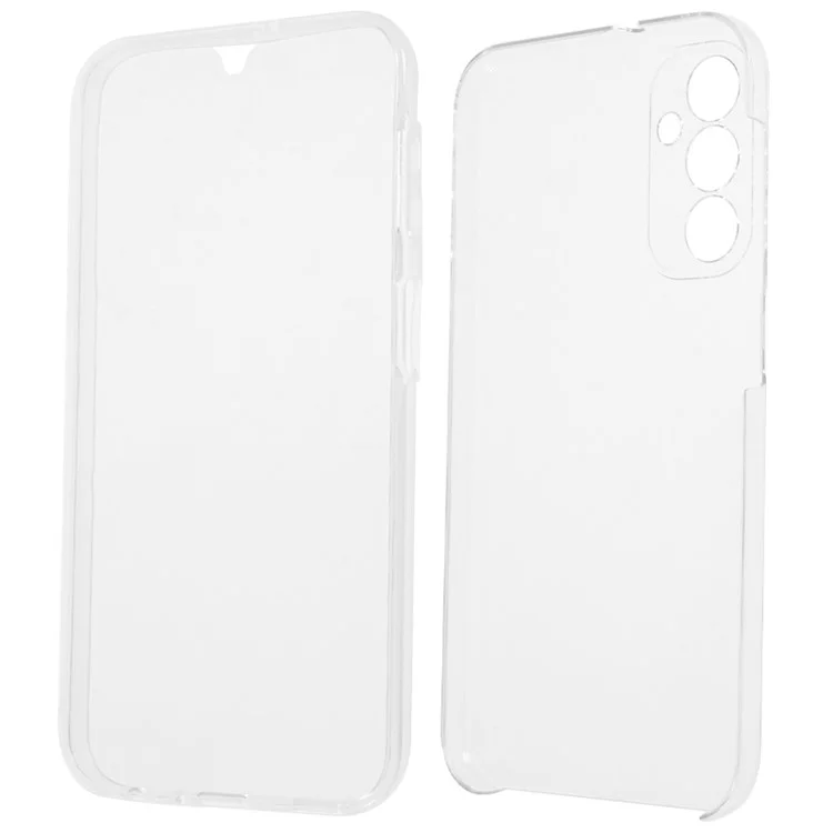 For Samsung Galaxy A24 4G (162.1 x 77.6 x 8.3mm) Shockproof Phone Case TPU Frame + Acrylic Back + PET Screen Protector Clear Cover