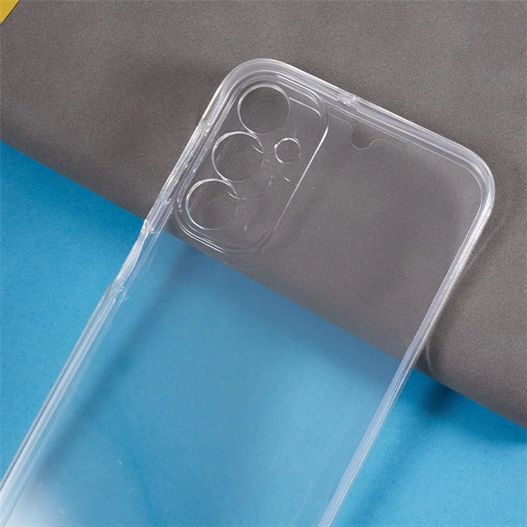 For Samsung Galaxy A24 4G (162.1 x 77.6 x 8.3mm) Shockproof Phone Case TPU Frame + Acrylic Back + PET Screen Protector Clear Cover
