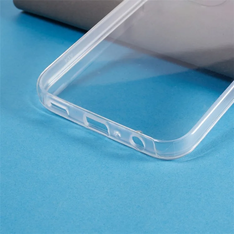 For Samsung Galaxy A24 4G (162.1 x 77.6 x 8.3mm) Shockproof Phone Case TPU Frame + Acrylic Back + PET Screen Protector Clear Cover