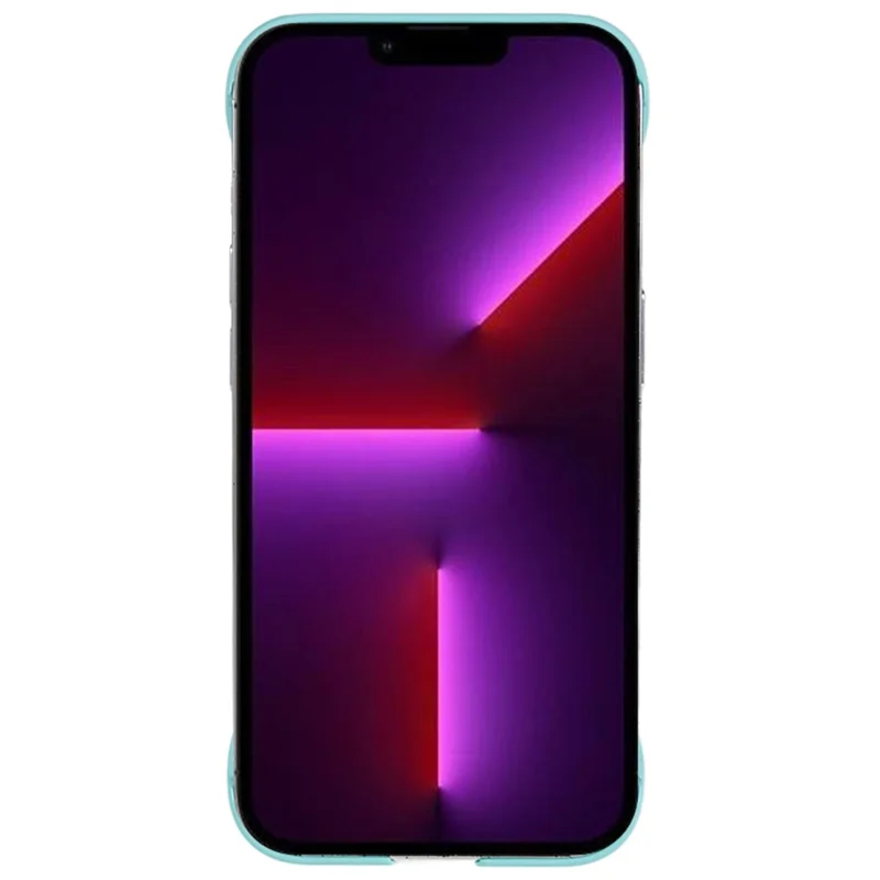 For iPhone 13 Pro Borderless Design Phone Case Rubberized Skin-Touch Hard PC Cover - Baby Blue