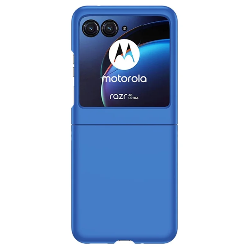 For Motorola Razr 40 Ultra 5G Hard PC Phone Case Ultra-thin Skin-touch Back Cover - Dark Blue