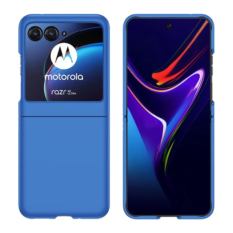For Motorola Razr 40 Ultra 5G Hard PC Phone Case Ultra-thin Skin-touch Back Cover - Dark Blue
