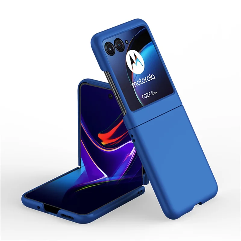 For Motorola Razr 40 Ultra 5G Hard PC Phone Case Ultra-thin Skin-touch Back Cover - Dark Blue