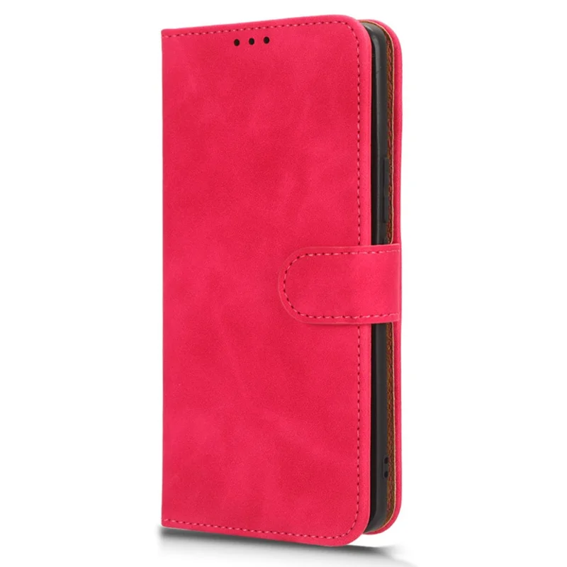 For Honor 90 Pro Wallet Flip Cover Folding Stand Shell Anti-Scratch Skin-touch PU Leather Cell Phone Case - Rose