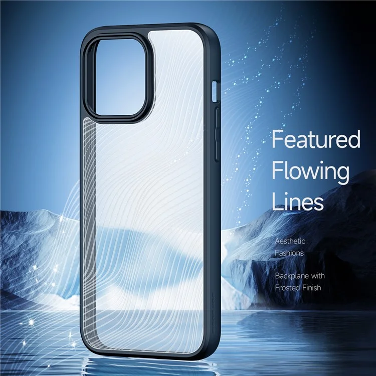 Serie DUX DUCIS Aito Para Iphone 15 Pro Matte Case TPU+PC Cubierta de Teléfono Anti-drop (certificación Reach) - Negro