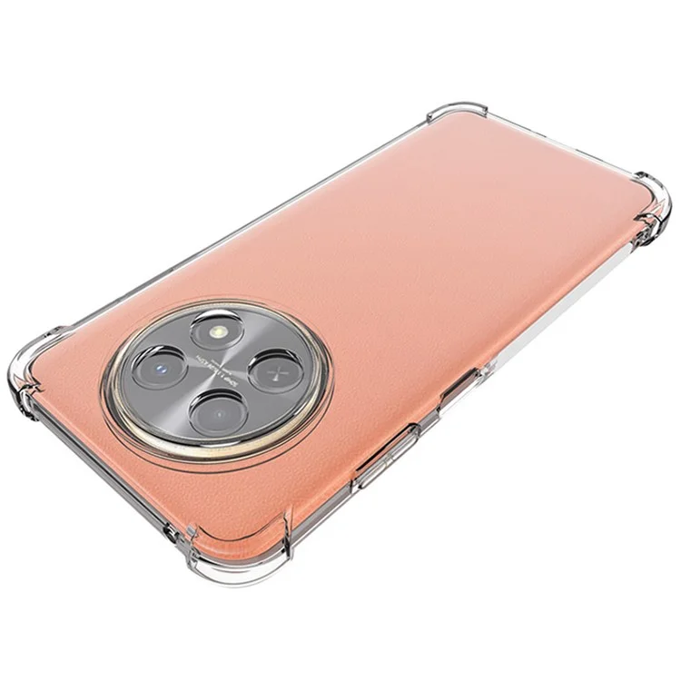 Für Huawei Enjoy 60X / nova Y91 4G Transparente Anti-Rutsch-Abdeckung TPU sturzsichere Handyhülle