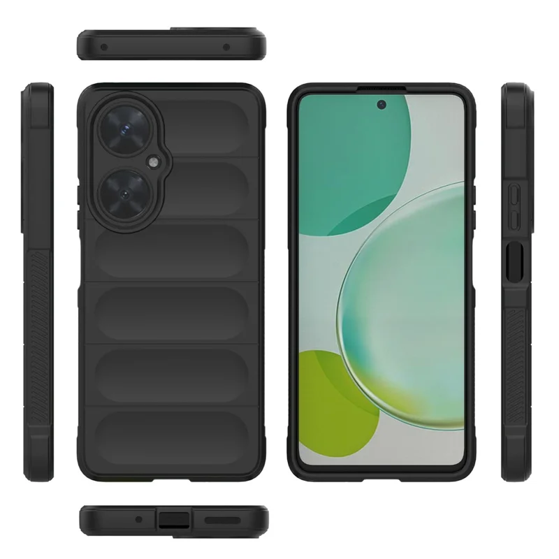 For Huawei nova 11i Soft TPU Phone Case Anti-Scratch Camera Lens Protection Cover - Black