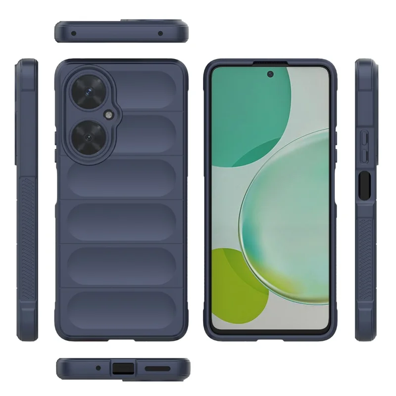 For Huawei nova 11i Soft TPU Phone Case Anti-Scratch Camera Lens Protection Cover - Dark Blue