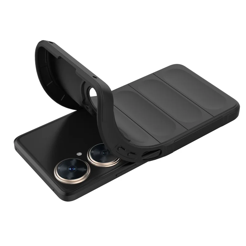 For Huawei nova 11i Soft TPU Phone Case Anti-Scratch Camera Lens Protection Cover - Dark Grey