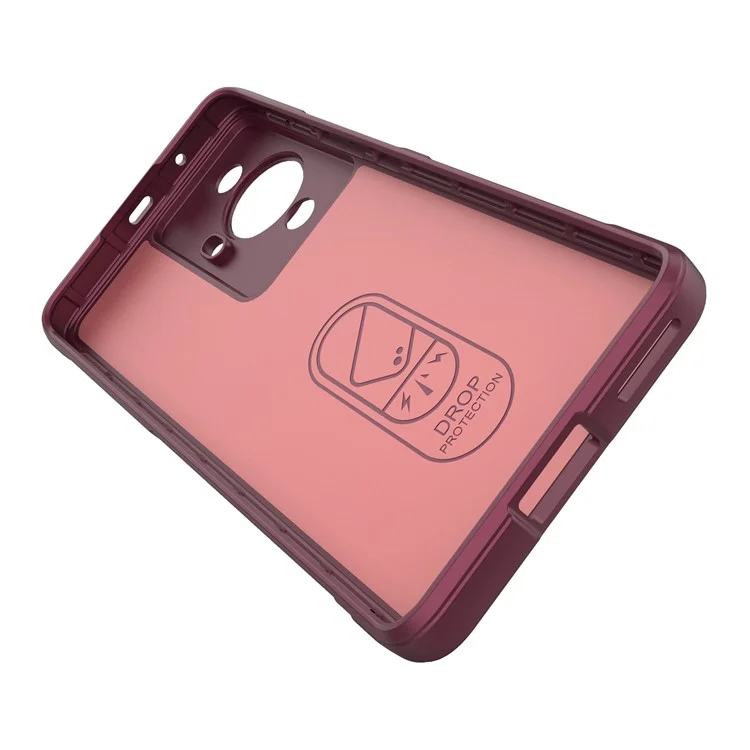For Huawei nova 11 Pro / nova 11 Ultra TPU Protective Cover Camera Protection Phone Case - Wine Red