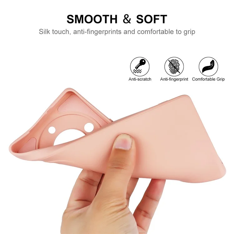 ENKAY HAT PRINCE para Honor Magic5 Lite 5G / X9a 5G Capa de Silicone Líquido para Celular - Corte Preciso e Borda Reta - Rosa
