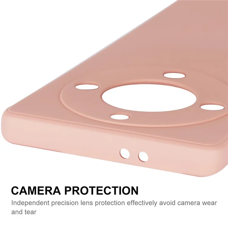 ENKAY HAT PRINCE para Honor Magic5 Lite 5G / X9a 5G Capa de Silicone Líquido para Celular - Corte Preciso e Borda Reta - Rosa