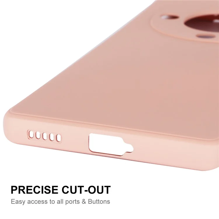 ENKAY HAT PRINCE para Honor Magic5 Lite 5G / X9a 5G Capa de Silicone Líquido para Celular - Corte Preciso e Borda Reta - Rosa