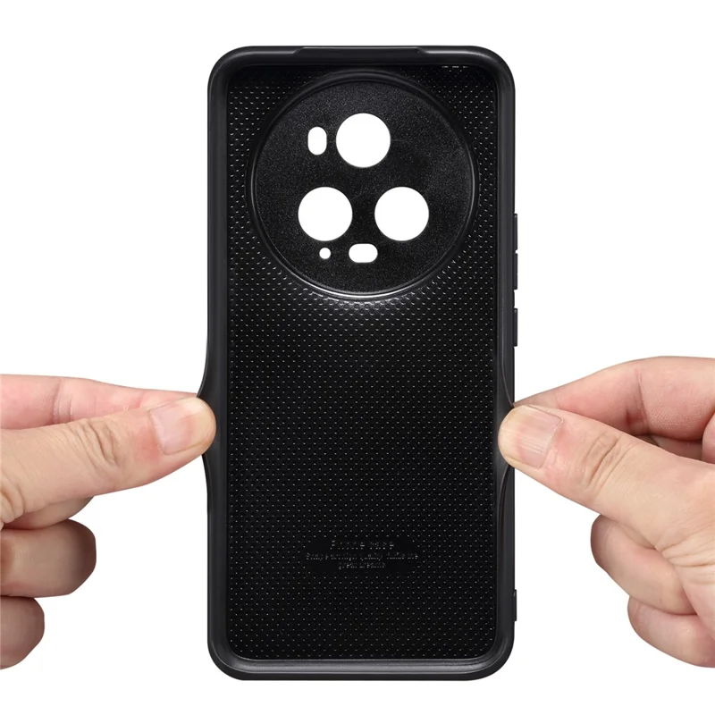 DENIOR bagside til Honor Magic5 Pro PU-læderbelagt TPU-telefonbeskyttelsesdækk med fold ud stående kortplads - Grå