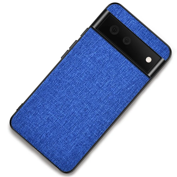 Pour Google Pixel 8 Cloth Texture PC+TPU Phone Cover Anti-fall Cell Phone Case - Gris