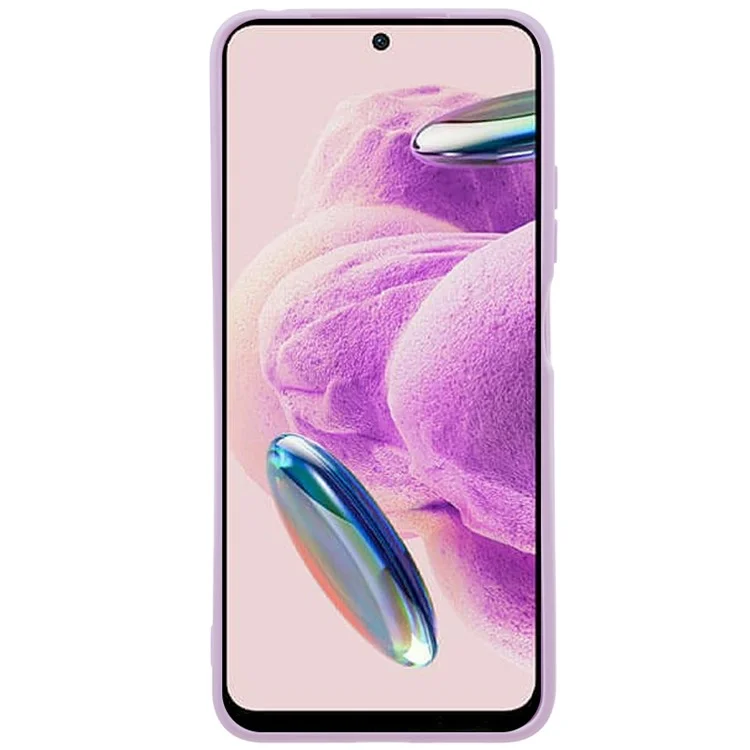 Funda de teléfono TPU para Xiaomi Redmi Note 12S 4G Borde recto Protección Corte preciso Cubierta - Morado