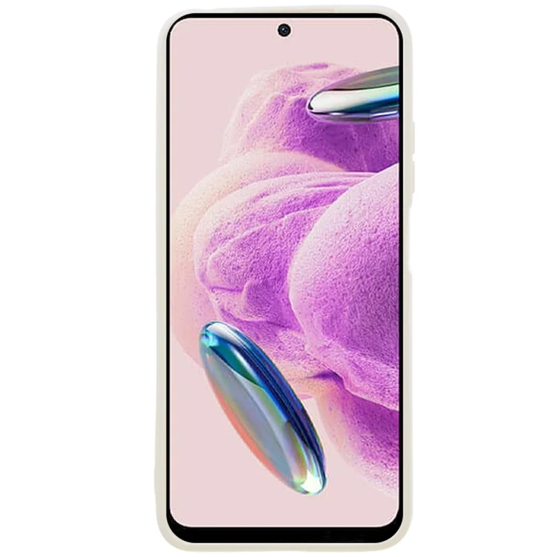 Cover per telefono in TPU per Xiaomi Redmi Note 12S 4G, protezione con bordi dritti, taglio preciso - Bianco