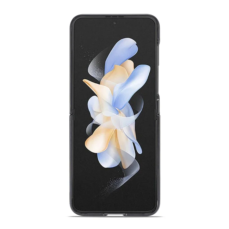 LC.IMEEK Чехол для Samsung Galaxy Z Flip5 5G с текстурой из углеродного волокна, ПУ-кожа + ПК, ударопрочный чехол