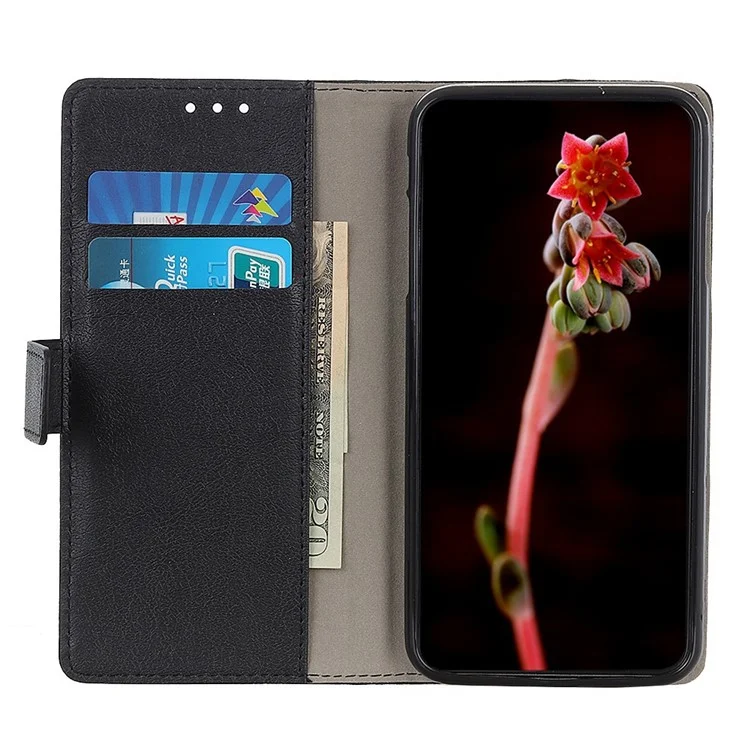 Pour Motorola Edge 40 5G Anti-Dust PU Cuir Portefeuille Flip Case Stand Protective Phone Cover - Noir