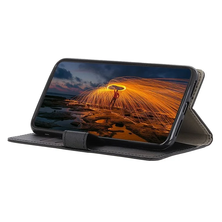 Pour Motorola Edge 40 5G Anti-Dust PU Cuir Portefeuille Flip Case Stand Protective Phone Cover - Noir