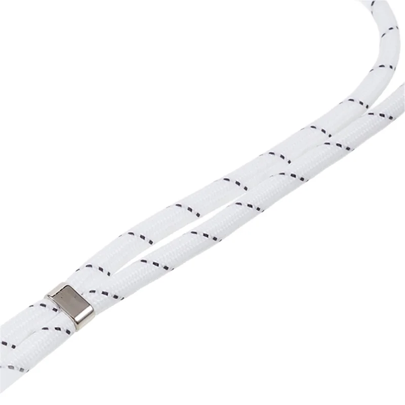 For iPhone 7 / 8 / SE (2020) / SE (2022) Drop-proof Phone Case Transparent Acrylic Back + TPU Phone Cover with Lanyard - Transparent