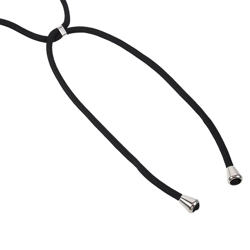 For iPhone 14 / 13 Clear Phone Case Acrylic+TPU Four Corner Anti Drop Cover with Lanyard - Black Frame