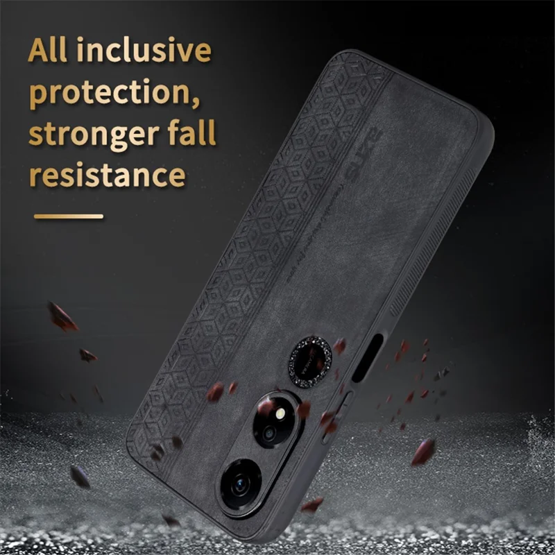 AZNS For Honor Play 40 Anti-Scratch PU Leather+TPU Phone Case Imprinted Pattern Shell Cover - Blue