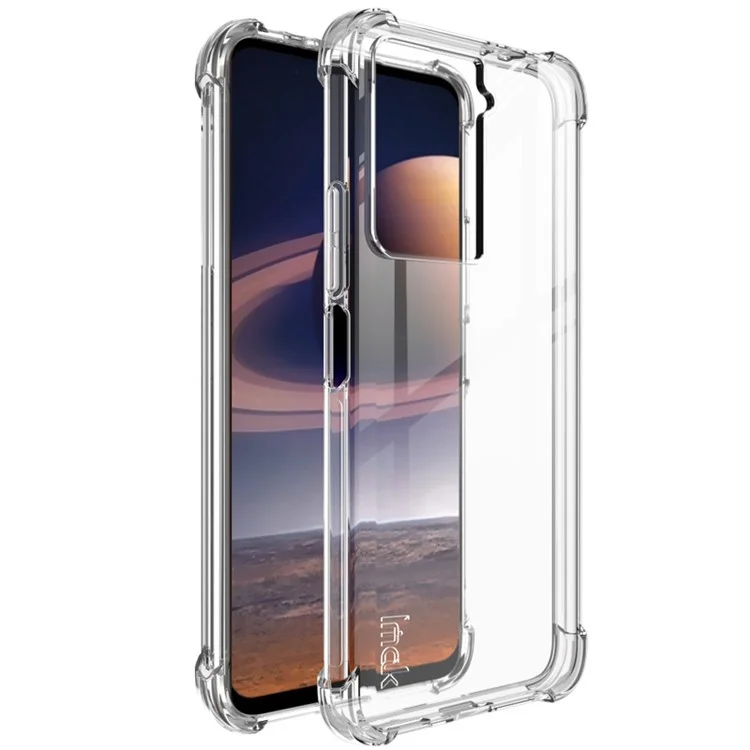 IMAK Für HTC U23 / U23 Pro 5G Handyhülle Weiche TPU Klare Rückabdeckung mit Airbag-Ecken Schutz - Transparent