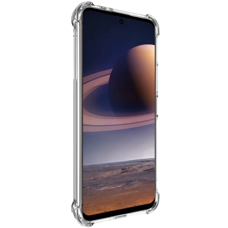IMAK Für HTC U23 / U23 Pro 5G Handyhülle Weiche TPU Klare Rückabdeckung mit Airbag-Ecken Schutz - Transparent