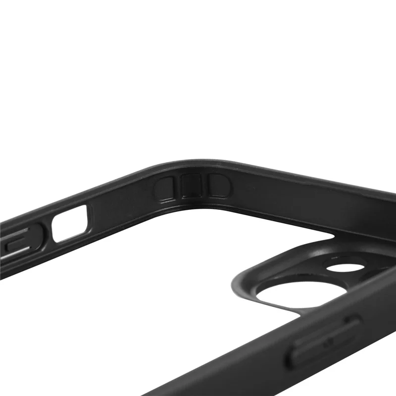 VILI M Series For iPhone 14 Phone Shell Anti-Scratch Clear PC+TPU Mobile Phone Case with Wrist Strap - Black