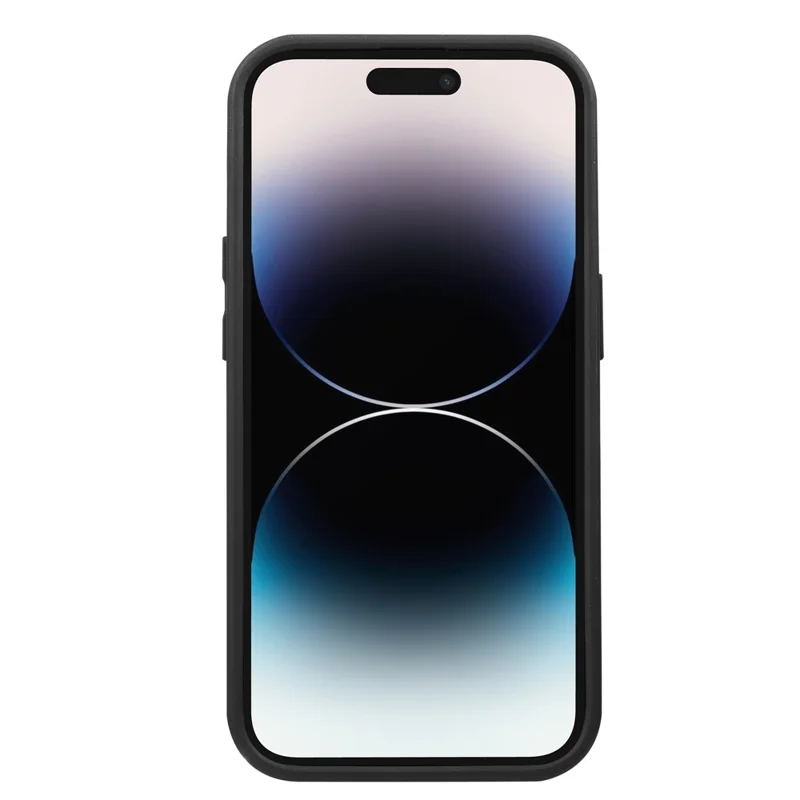 VILI M Series For iPhone 14 Pro Max Precise Cutout Phone Case PC+TPU Back Cover with Wrist Strap - Black