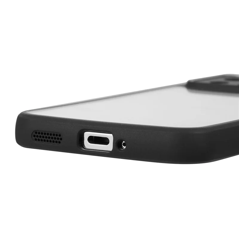 VILI M Series For Xiaomi 13 Dustproof Phone Shell Clear PC+TPU Phone Case with Wrist Strap - Black