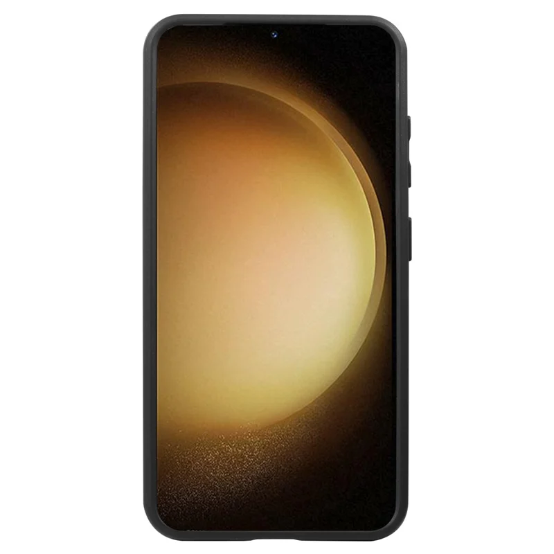 VILI M Series For Samsung Galaxy S23+ Shockproof Phone Cover Clear PC+TPU Phone Case with Wrist Strap - Black