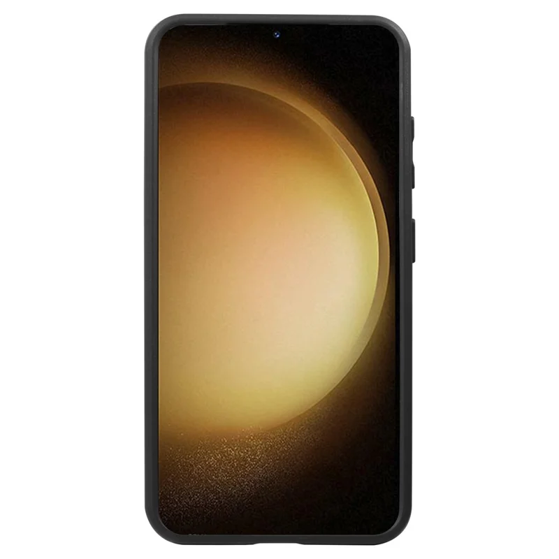 VILI M Series PC+TPU Phone Case For Samsung Galaxy S23 , Anti-Scratch Clear Cover with Wrist Strap - Black