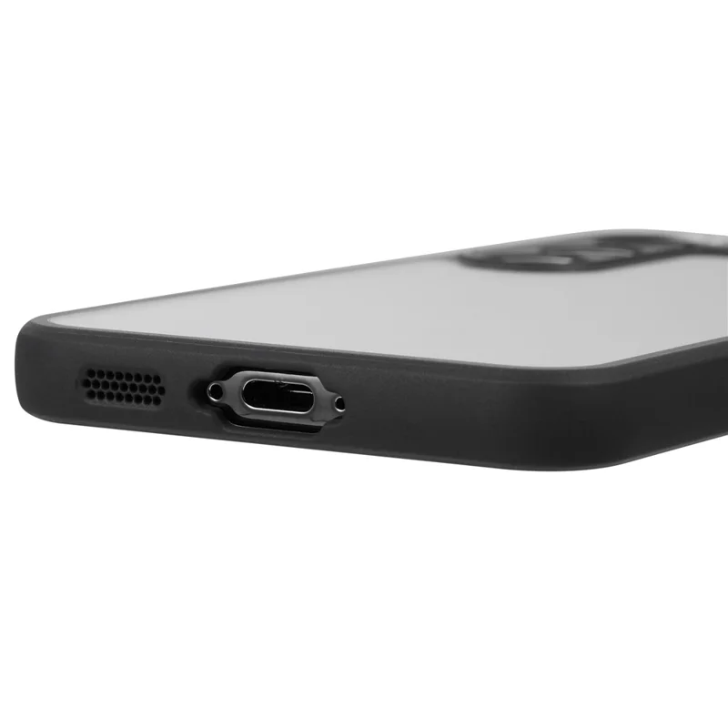 VILI M Series PC+TPU Phone Case For Samsung Galaxy S23 , Anti-Scratch Clear Cover with Wrist Strap - Black