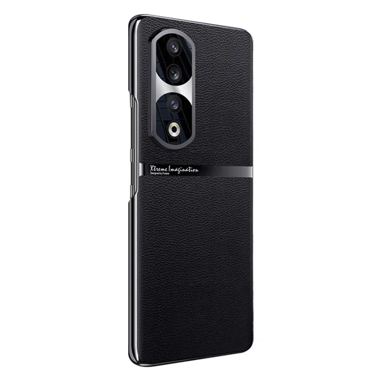 Para Honra 90 Pro Capa Protetora de Telefone de Couro PU + PC Anti-Deslizamento e à Prova de Choque - Preto 
