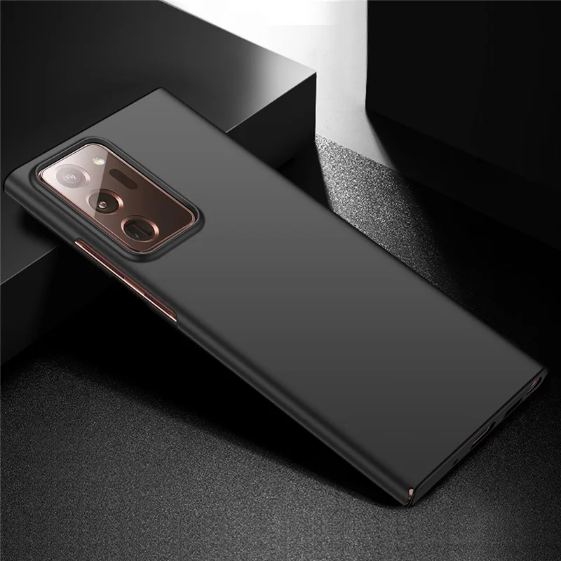 Pour Samsung Galaxy Note20 Ultra 5G / Note20 Ultra Solid Color PC Protective Cover Anti-drop Phone Case - Noir