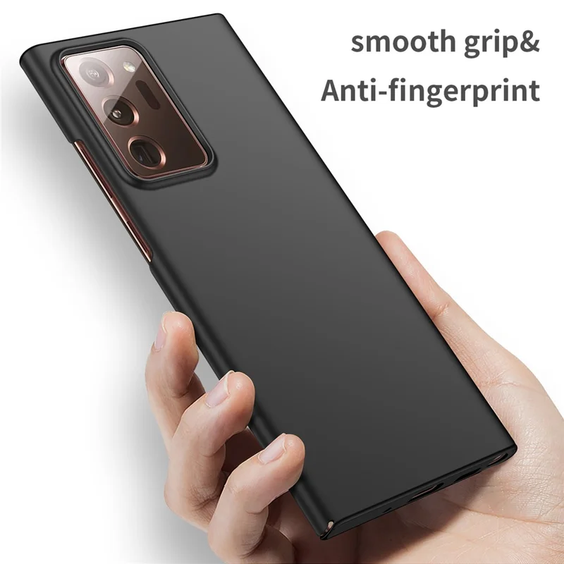 Pour Samsung Galaxy Note20 Ultra 5G / Note20 Ultra Solid Color PC Protective Cover Anti-drop Phone Case - Noir