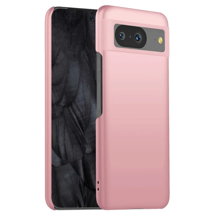 For Google Pixel 8 Solid Color Anti-drop Phone Case Hard PC Protection Cover - Rose Gold