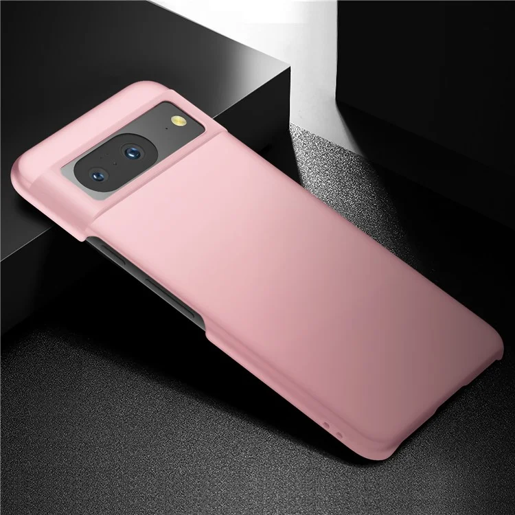 For Google Pixel 8 Solid Color Anti-drop Phone Case Hard PC Protection Cover - Rose Gold