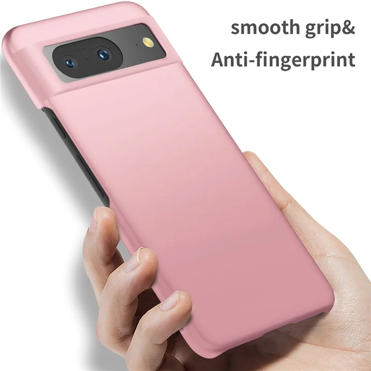 For Google Pixel 8 Solid Color Anti-drop Phone Case Hard PC Protection Cover - Rose Gold