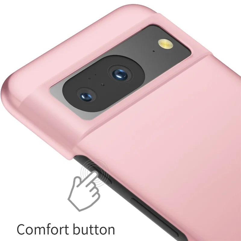 For Google Pixel 8 Solid Color Anti-drop Phone Case Hard PC Protection Cover - Rose Gold