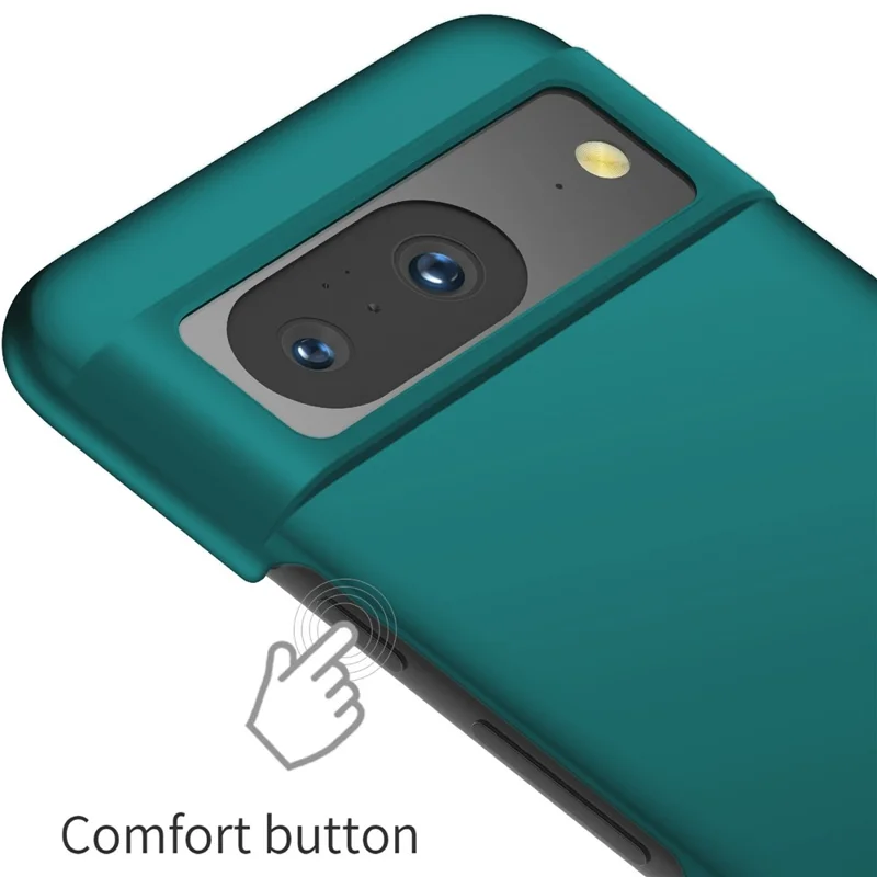 For Google Pixel 8 Solid Color Anti-drop Phone Case Hard PC Protection Cover - Green