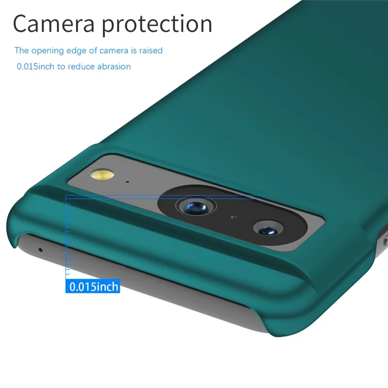 For Google Pixel 8 Solid Color Anti-drop Phone Case Hard PC Protection Cover - Green