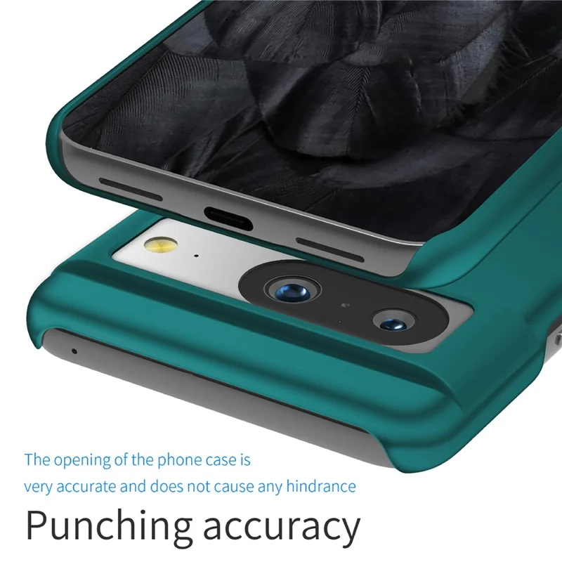For Google Pixel 8 Solid Color Anti-drop Phone Case Hard PC Protection Cover - Green